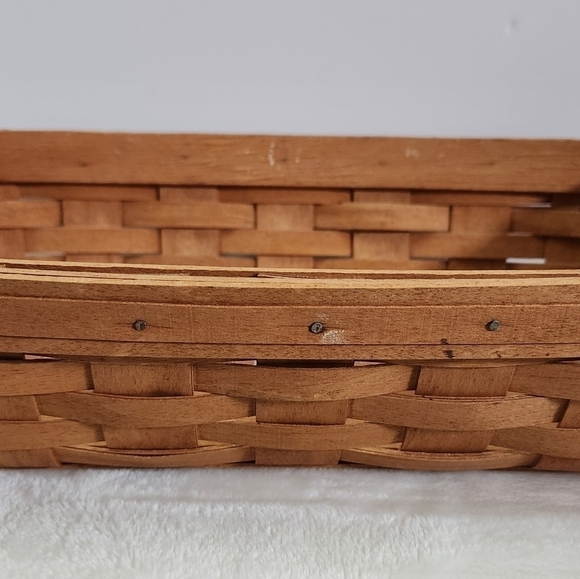 Longaberger Vintage 1990 Rectangular Letter Wall Decor Handwoven Basket … - Picture 5 of 9